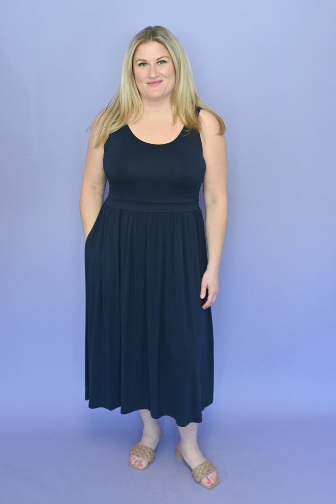 CURVE Everyday Midi Dress sold by Valencia Boutique