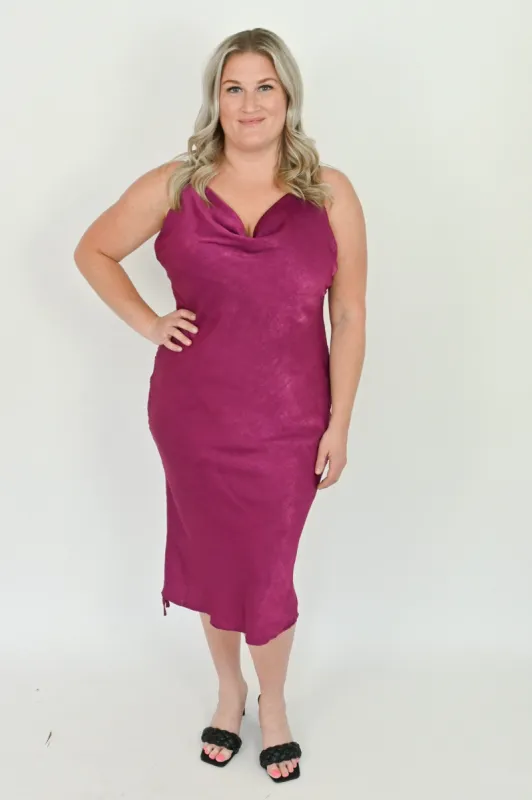 CURVE Convertible Satin Slip Dress sold by Valencia Boutique