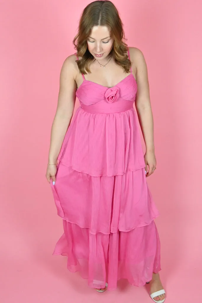 Tiered Midi Dress sold by Valencia Boutique product image thumbnail 2