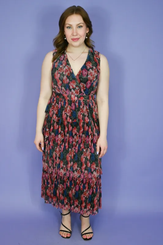 Nuella Tiered Midi Dress sold by Valencia Boutique
