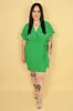 Wrap Mini Dress (S-2X) sold by Valencia Boutique