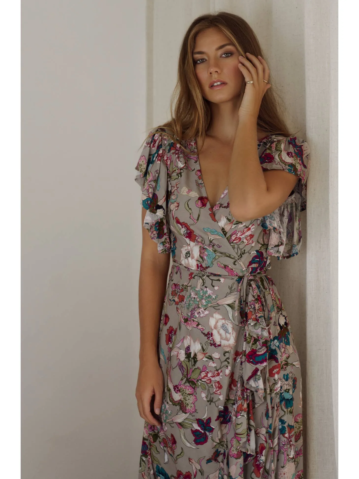 Carmen Wrap Dress (S-3X) sold by Valencia Boutique product image thumbnail 3