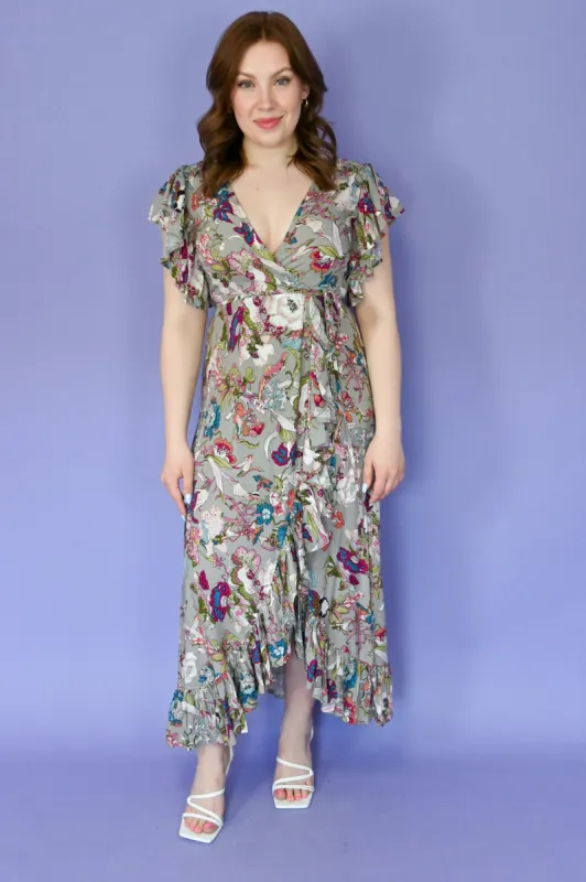 Carmen Wrap Dress (S-3X) made by Valencia Boutique