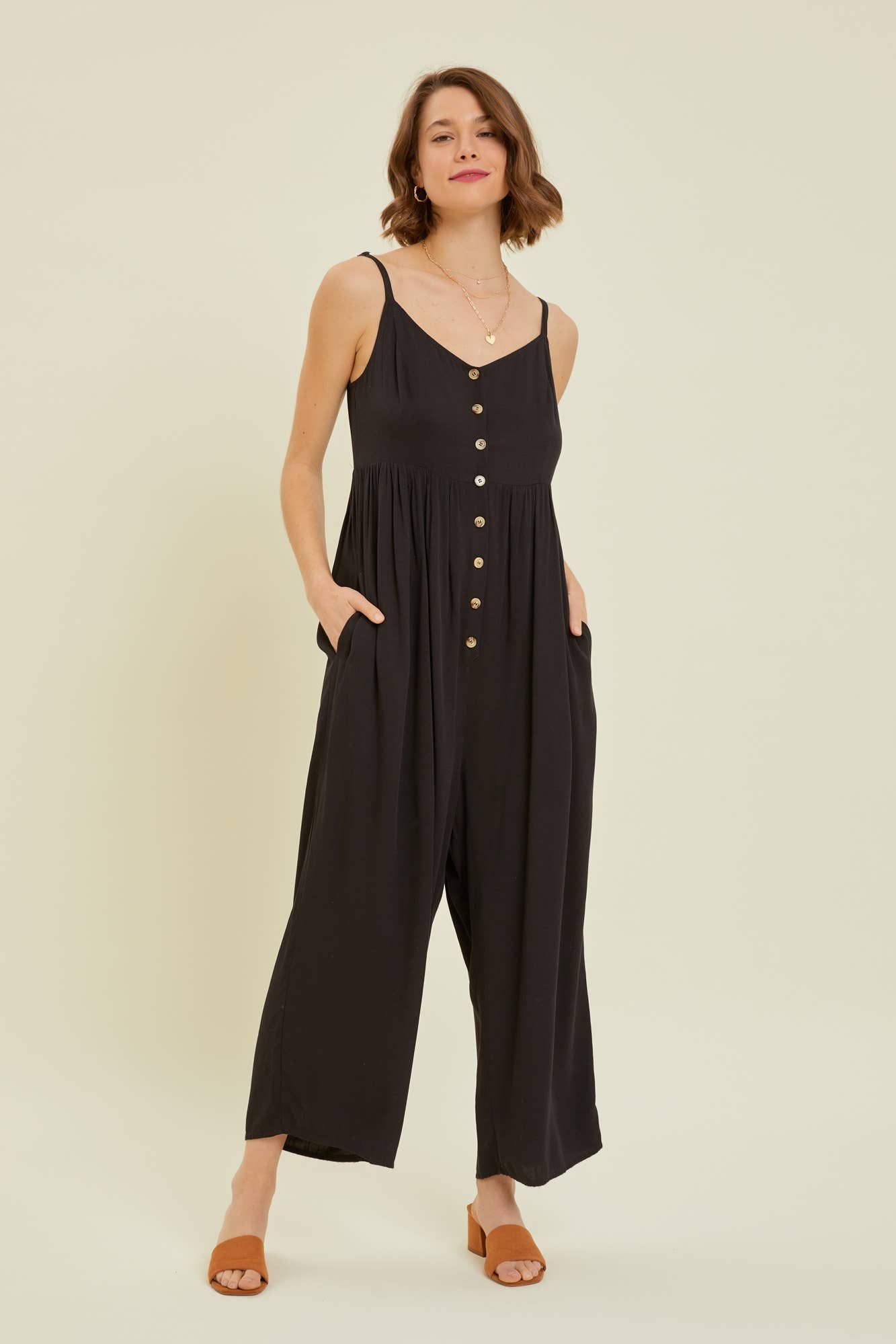 Wide Leg Jumpsuit (S-3X) sold by Valencia Boutique