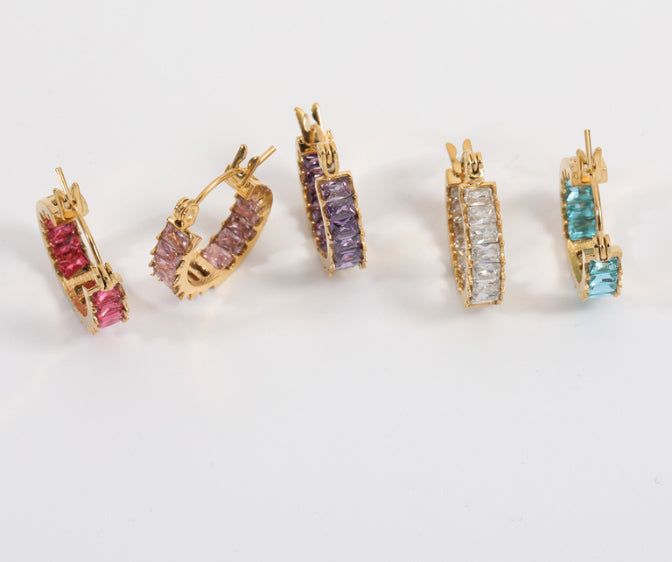 Pave Hoops sold by Valencia Boutique product image thumbnail 3