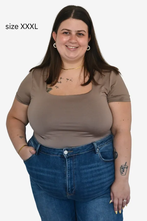 CURVE Square Neck Tee sold by Valencia Boutique product image thumbnail 4