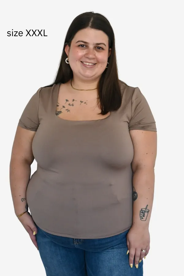CURVE Square Neck Tee sold by Valencia Boutique product image thumbnail 5