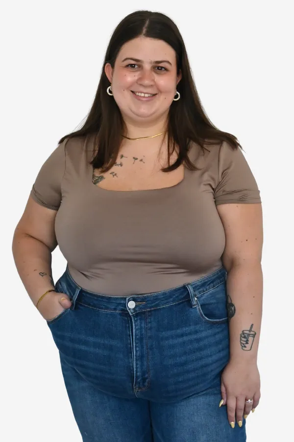 CURVE Square Neck Tee sold by Valencia Boutique product image thumbnail 3