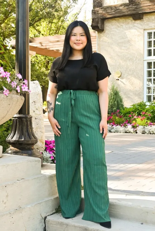 Pleated Wide Leg Pants sold by Valencia Boutique