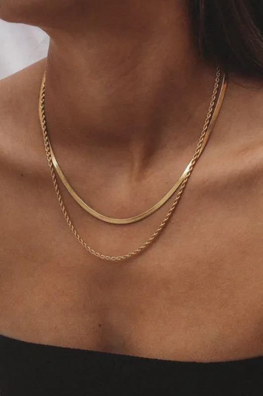 Vivienne Layered Rope Chain sold by Valencia Boutique