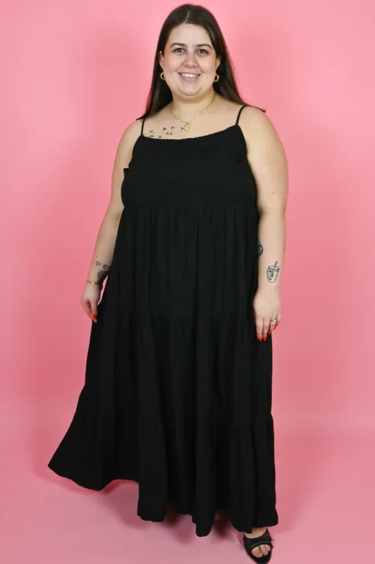 CURVE Tiered Maxi Dress sold by Valencia Boutique