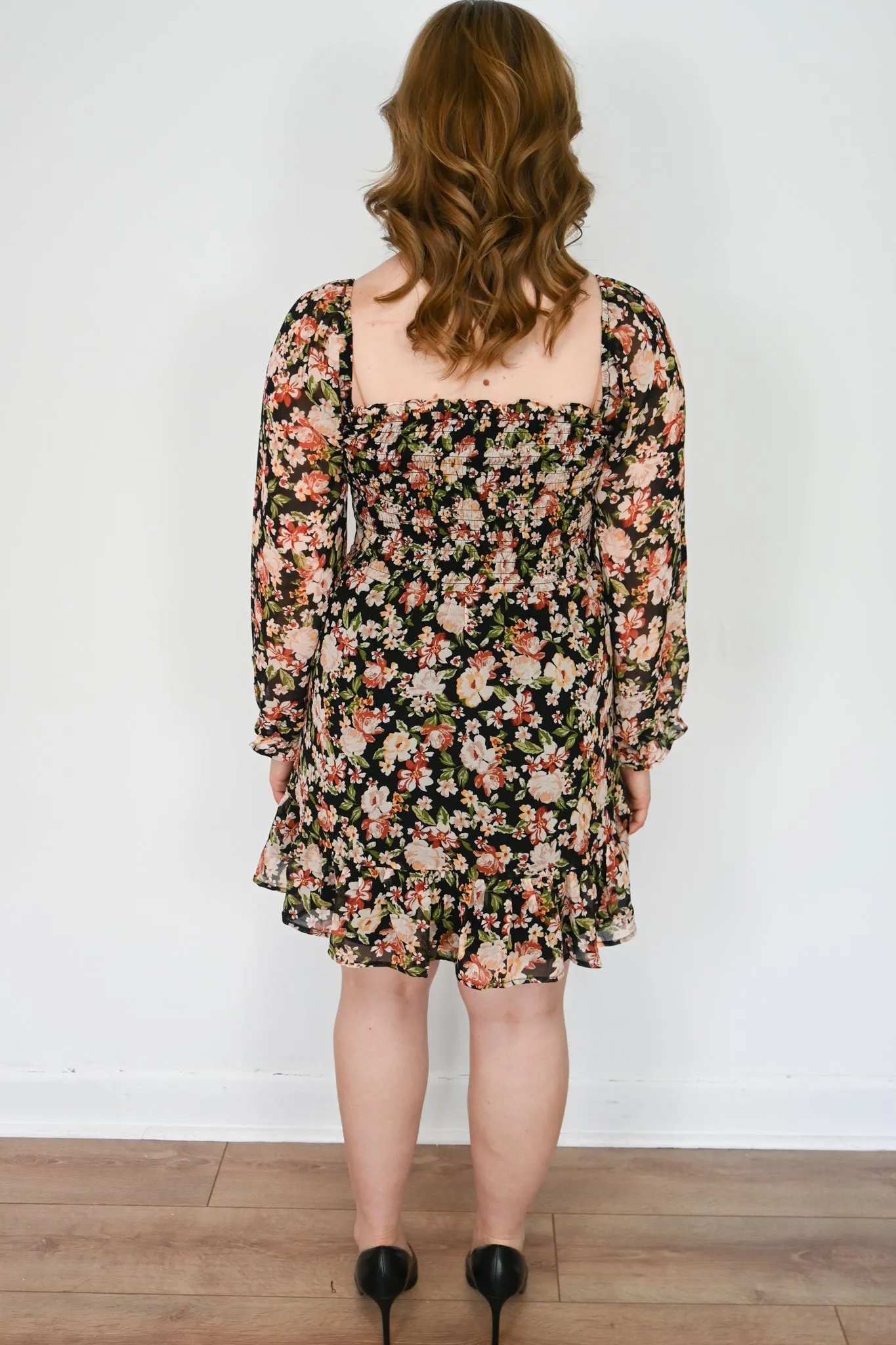 LS Smocked Mini Dress sold by Valencia Boutique product image thumbnail 2