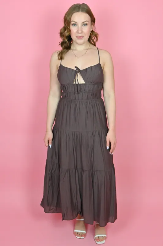 Riley Tie Front Maxi sold by Valencia Boutique