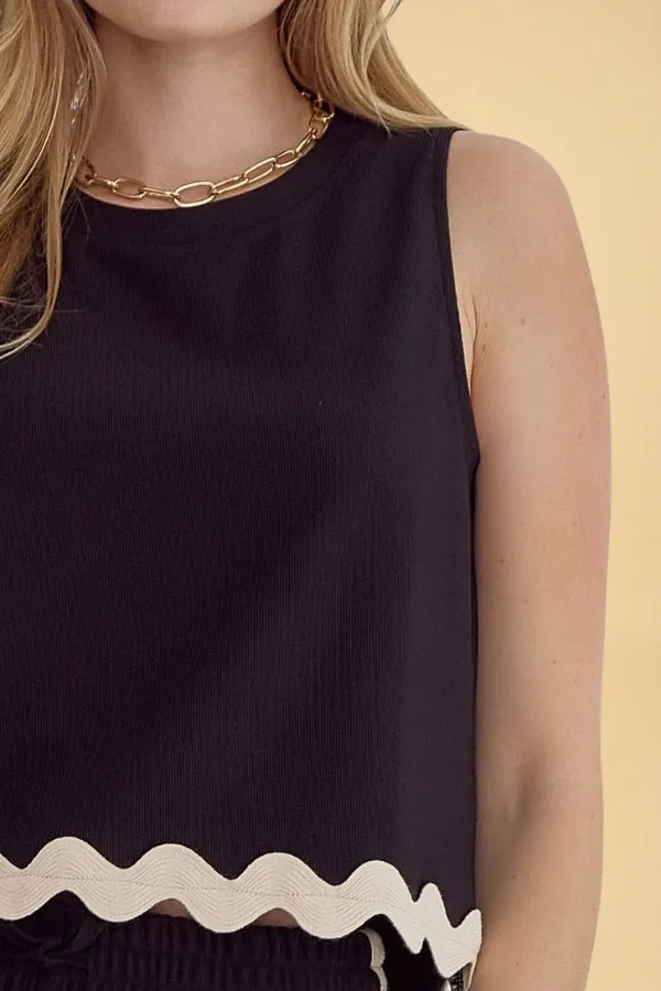 Ric Rac Tank sold by Valencia Boutique product image thumbnail 3