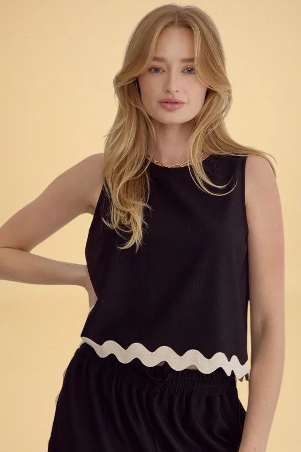 Ric Rac Tank sold by Valencia Boutique product image thumbnail 2