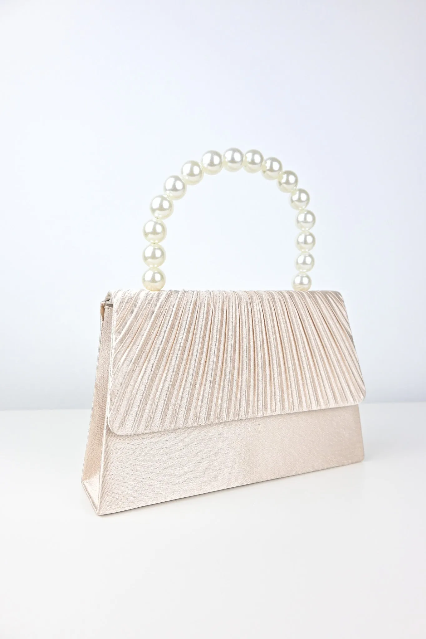 Pleated Pearl Evening Bag sold by Valencia Boutique product image thumbnail 2