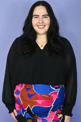 CURVE Bishop Sleeve Blouse sold by Valencia Boutique