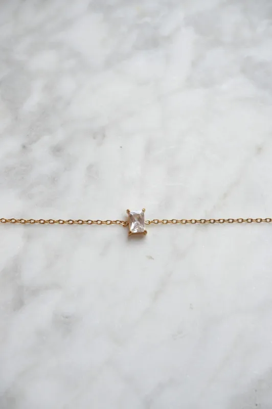 Rectangle Diamond Bracelet sold by Valencia Boutique