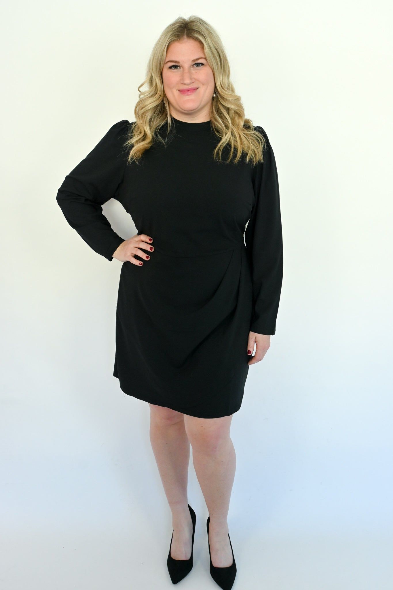 CURVE Long Sleeve Mini Dress sold by Valencia Boutique product image thumbnail 3