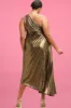 CURVE One Shoulder Pleated Dress sold by Valencia Boutique