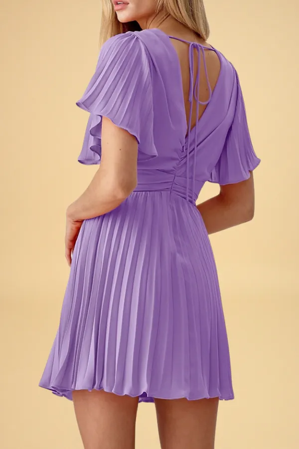 Stacey Pleated Mini Dress sold by Valencia Boutique product image thumbnail 4