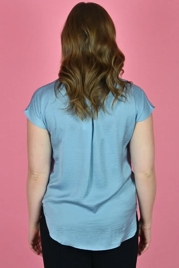 Button Up Casual Top (S-3X) sold by Valencia Boutique product image thumbnail 3