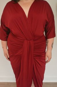 CURVE Ruched Bodycon Dress sold by Valencia Boutique