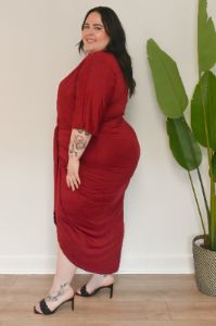 CURVE Ruched Bodycon Dress sold by Valencia Boutique