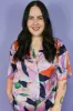Print Satin Top (S-2X) sold by Valencia Boutique
