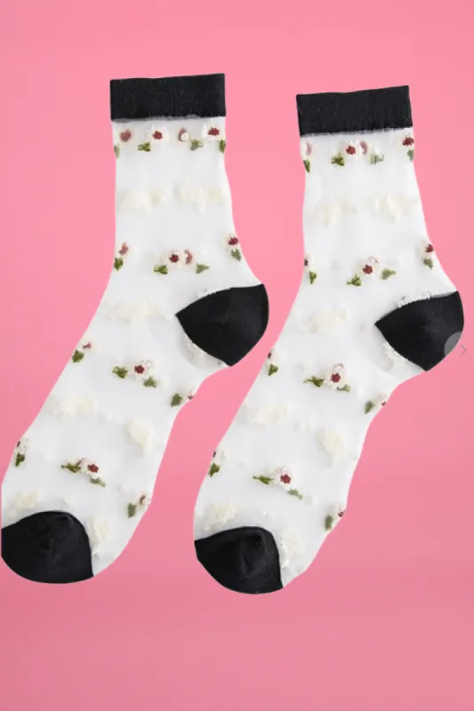 Daisy Sheer Socks sold by Valencia Boutique
