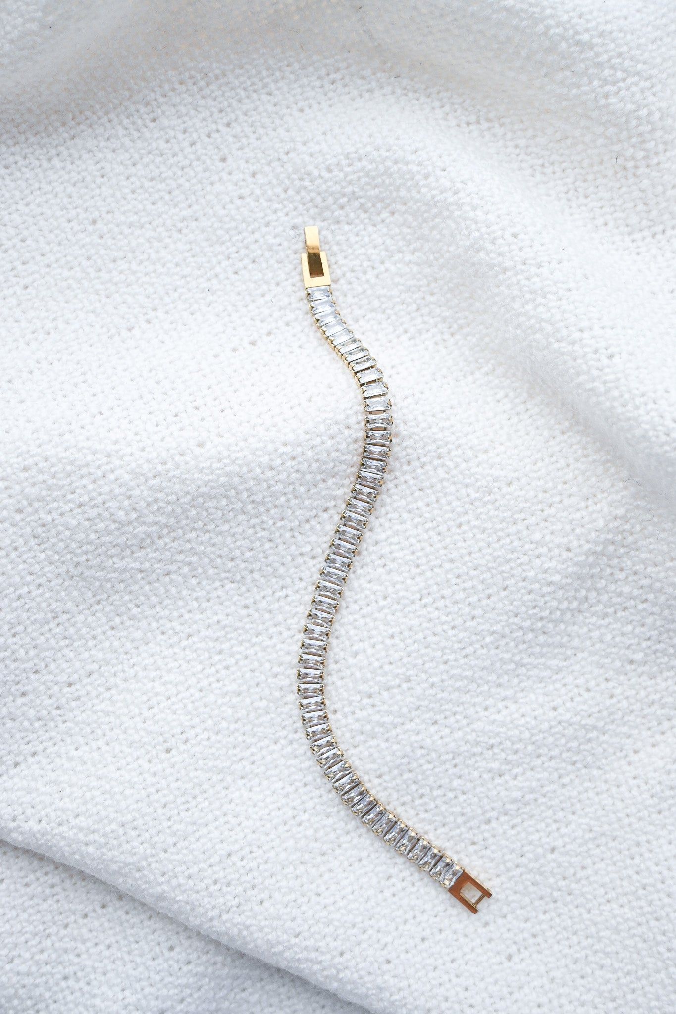 Baguette Tennis Bracelet sold by Valencia Boutique product image thumbnail 2