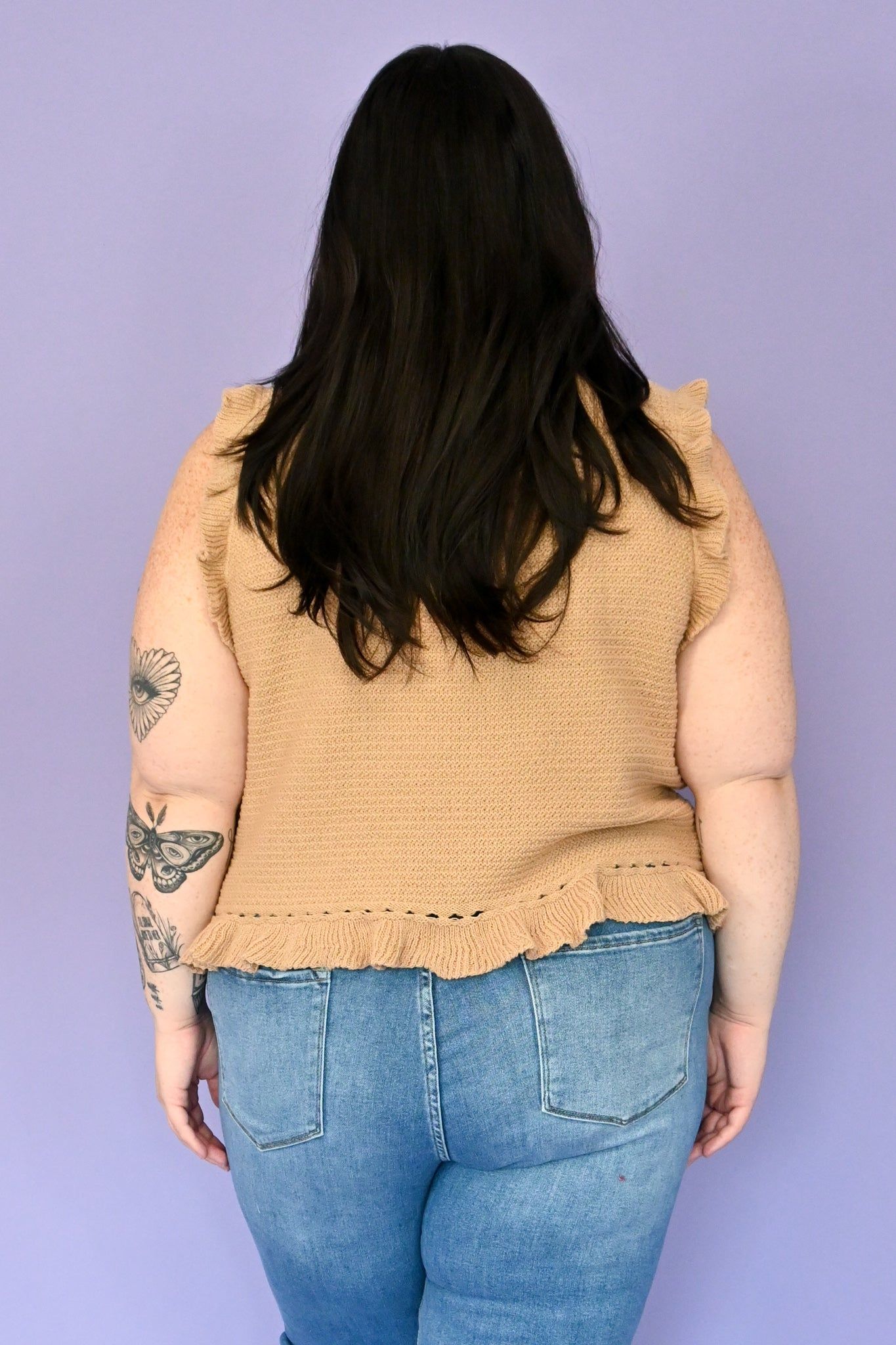 CURVE Crochet Sleeveless Top sold by Valencia Boutique product image thumbnail 2