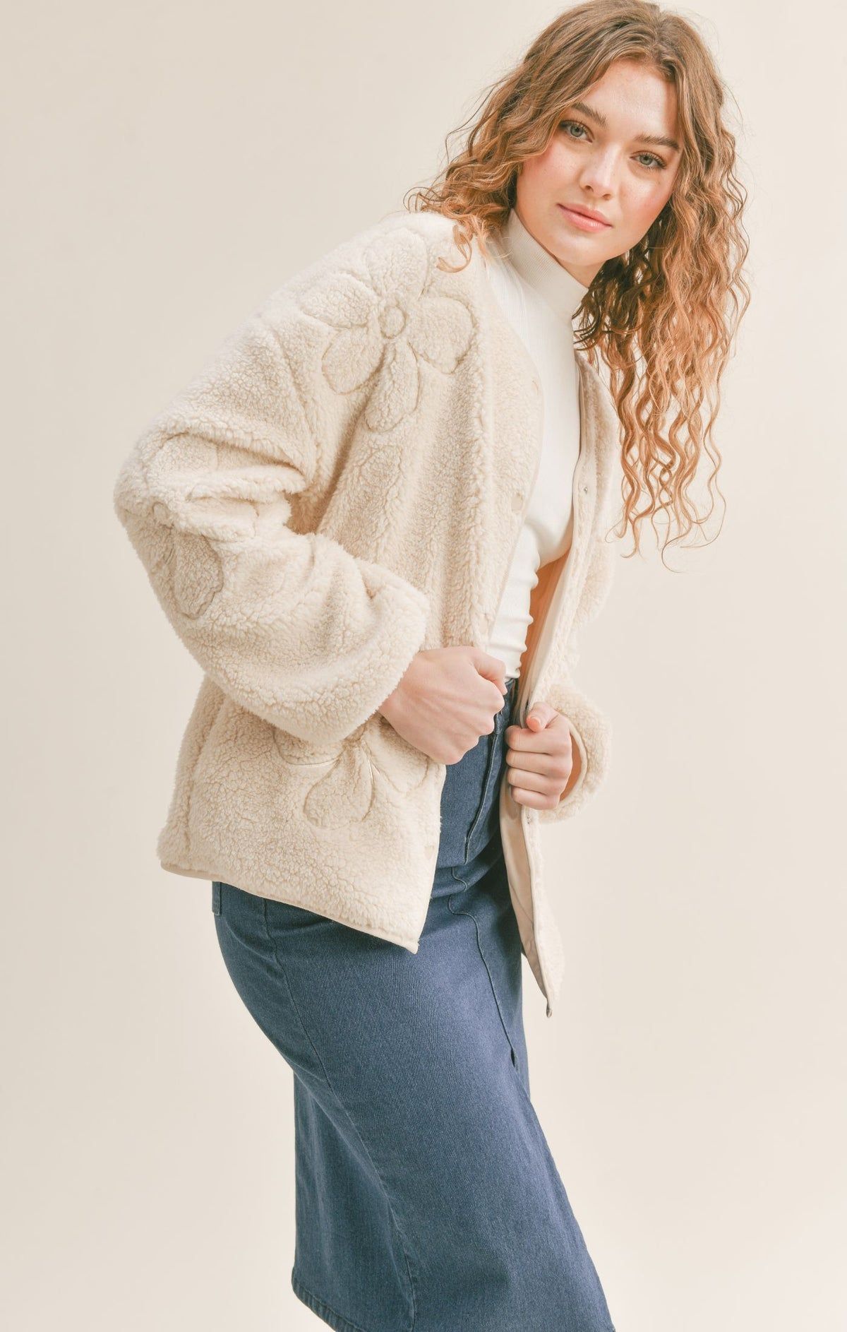 Anna Teddy Jacket (XS-3X) sold by Valencia Boutique product image thumbnail 4