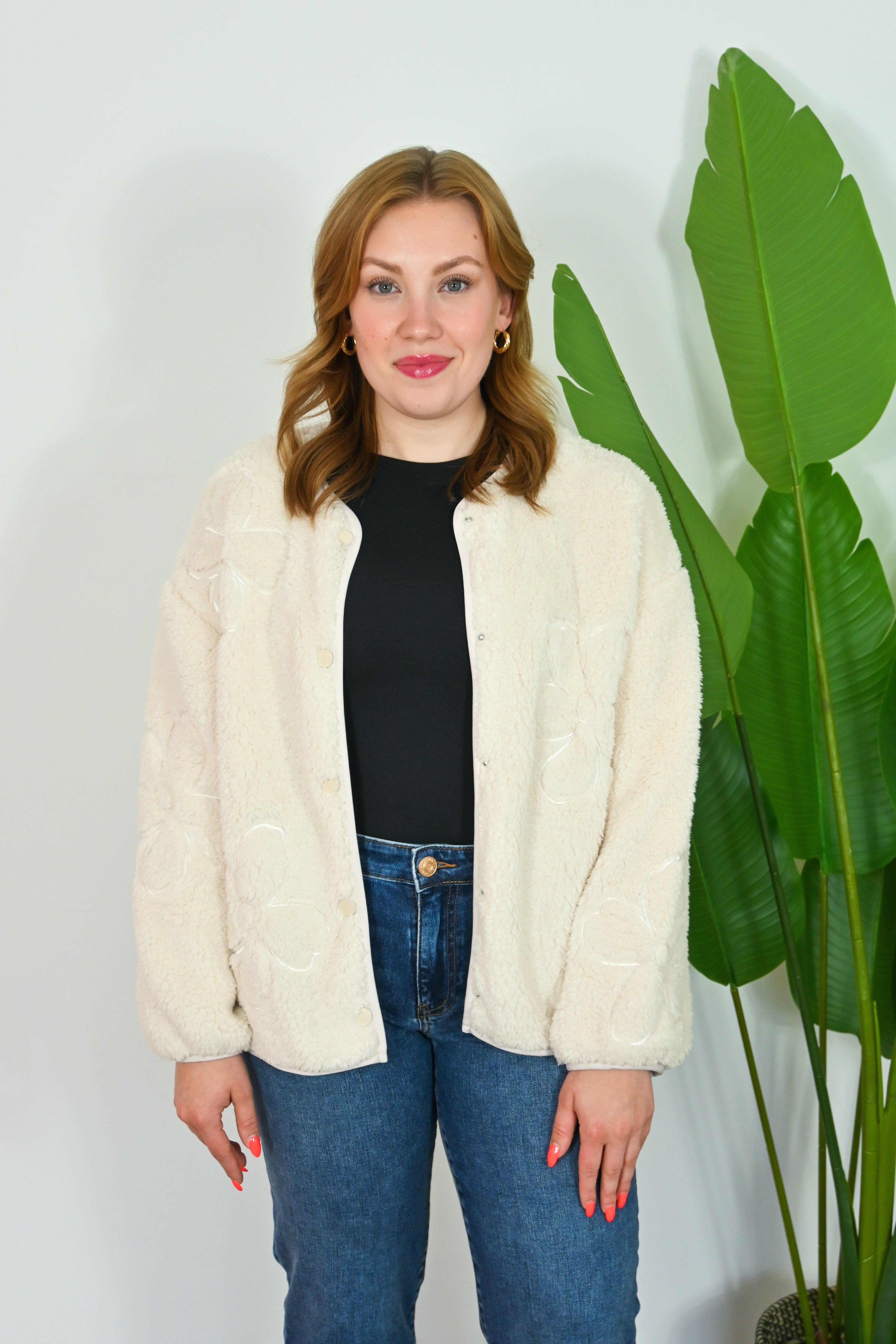 Anna Teddy Jacket (XS-3X) sold by Valencia Boutique product image thumbnail 5