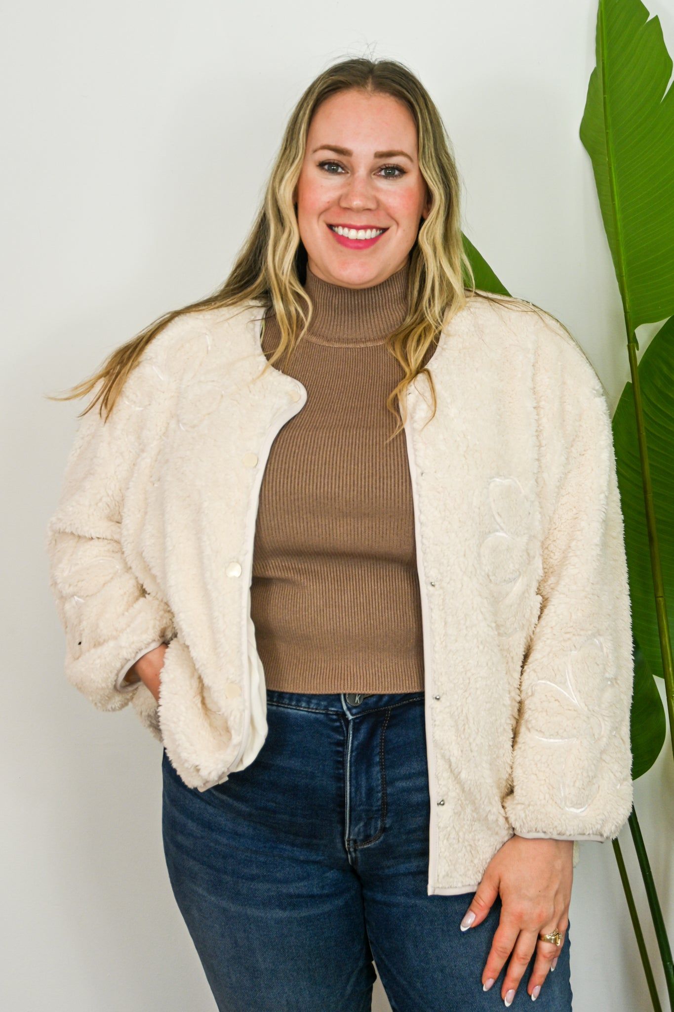 Anna Teddy Jacket (XS-3X) sold by Valencia Boutique product image thumbnail 2