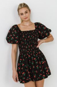 Very Cherry Mini Dress (XS-3X) sold by Valencia Boutique