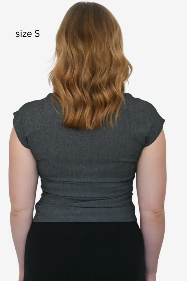 Shirred Mock Neck Top sold by Valencia Boutique product image thumbnail 5