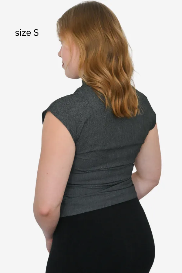 Shirred Mock Neck Top sold by Valencia Boutique product image thumbnail 4