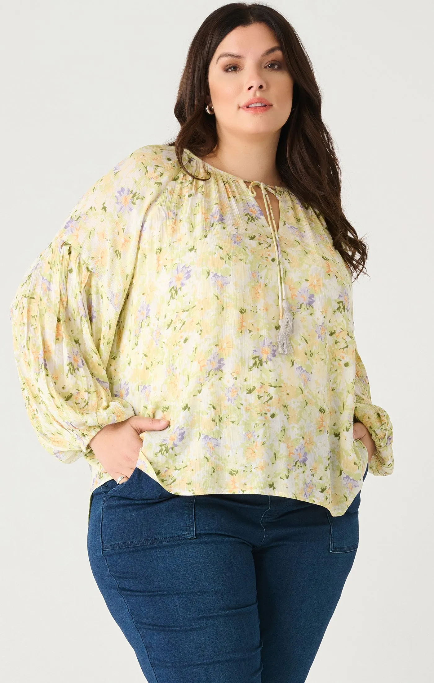 CURVE Floral Blouse sold by Valencia Boutique product image thumbnail 2