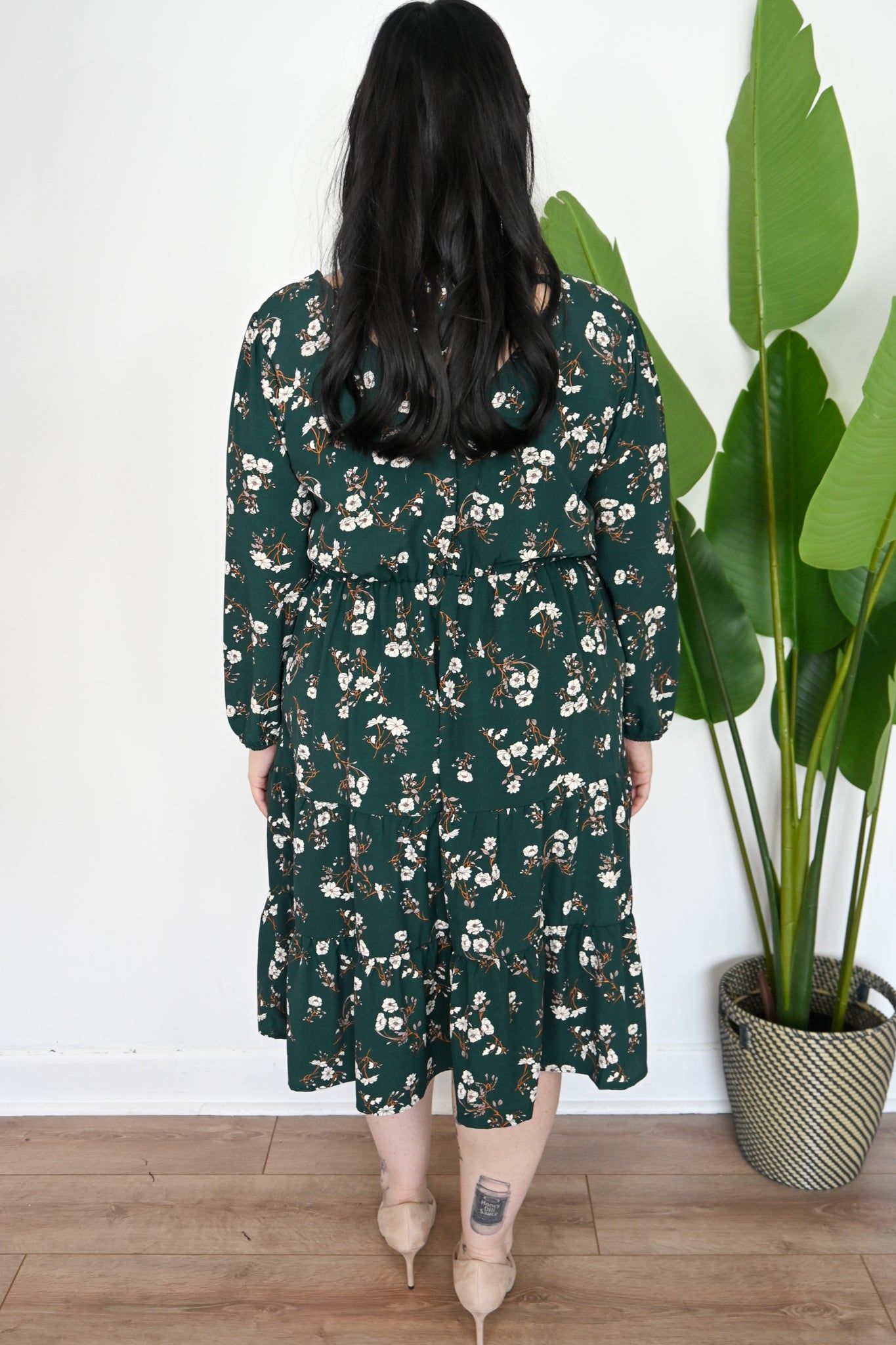 CURVE Floral Midi Dress sold by Valencia Boutique product image thumbnail 2