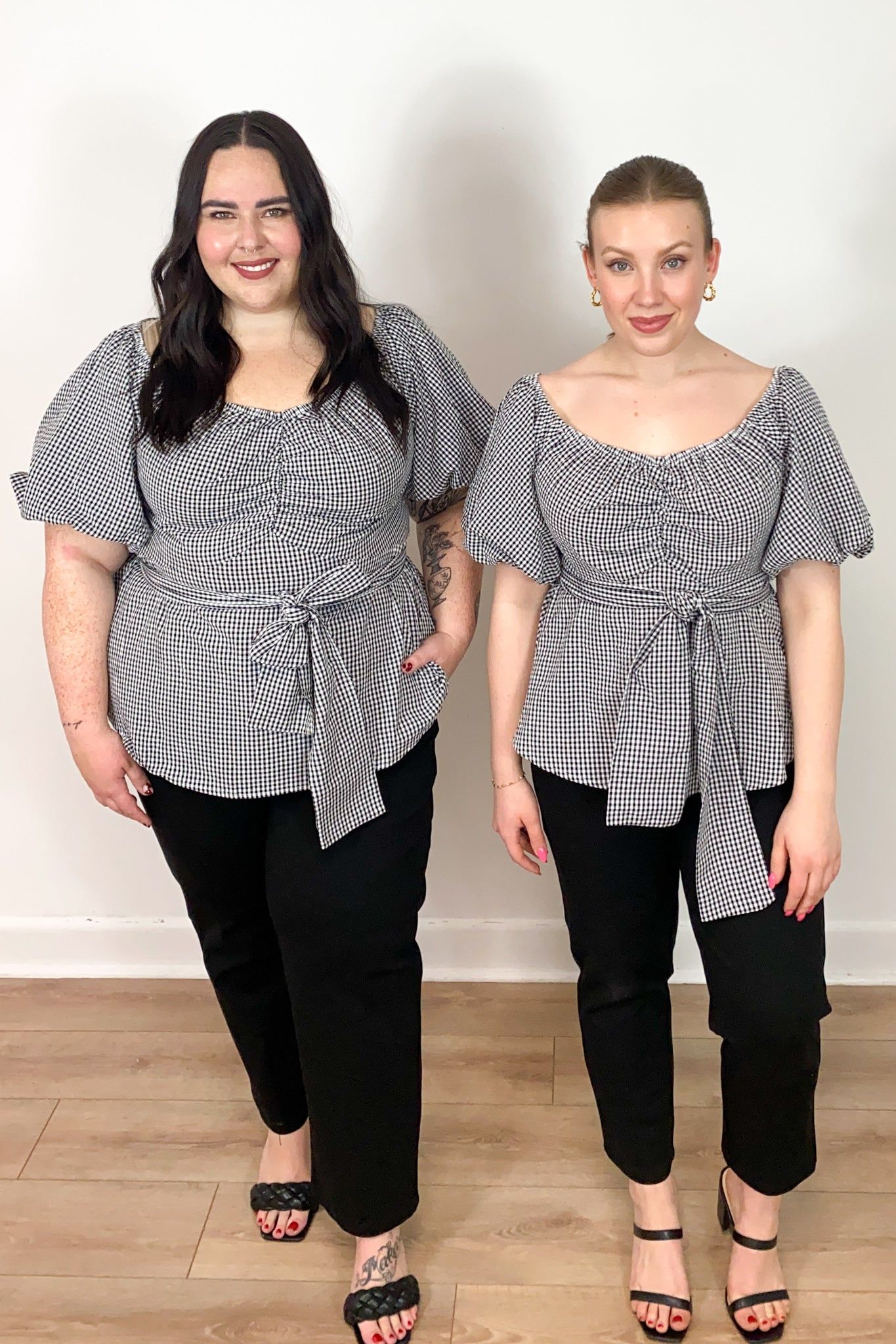 Woven Gingham Top (S-3X) sold by Valencia Boutique