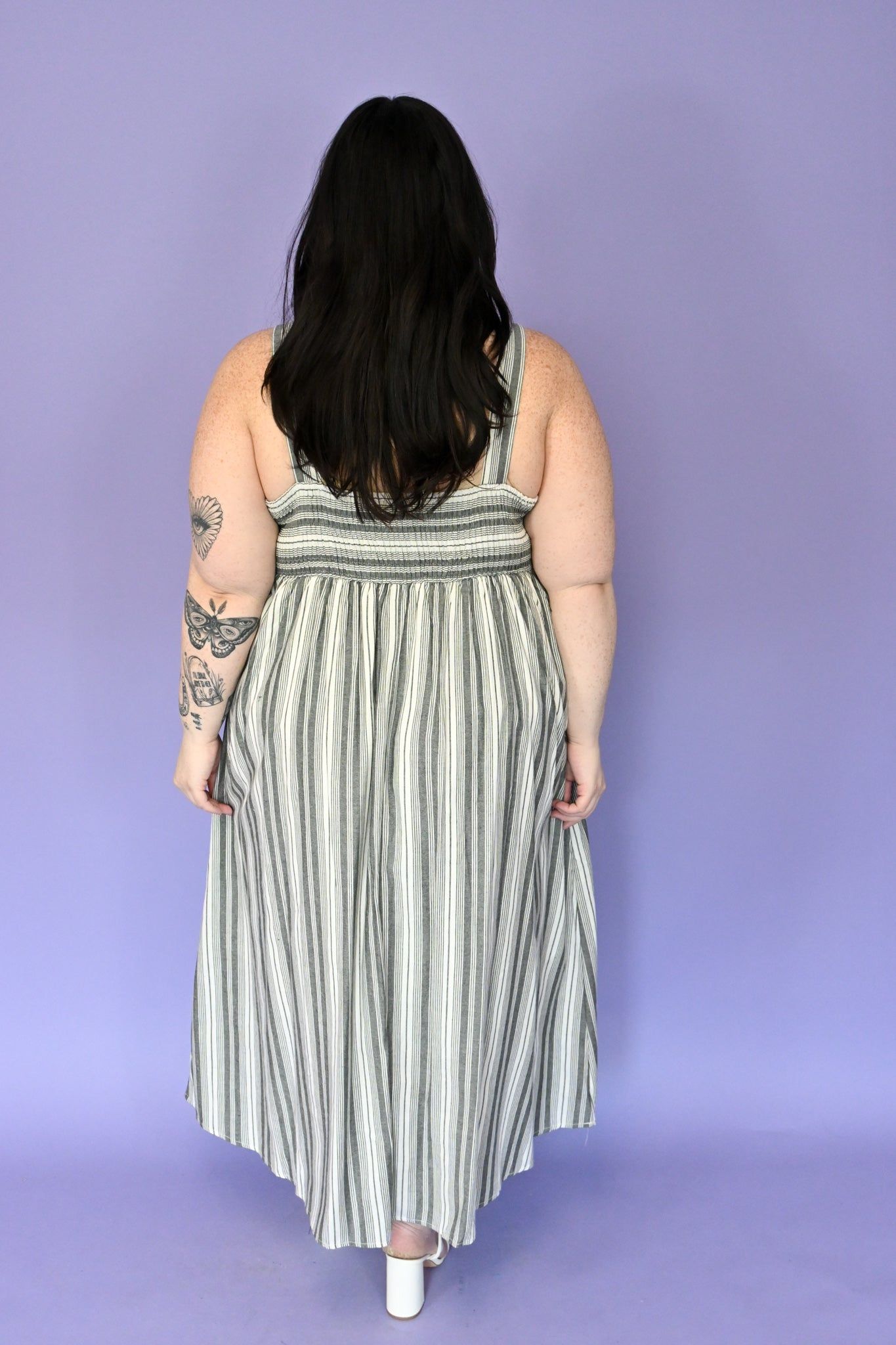 Striped Midi Dress (S-3X) sold by Valencia Boutique product image thumbnail 7