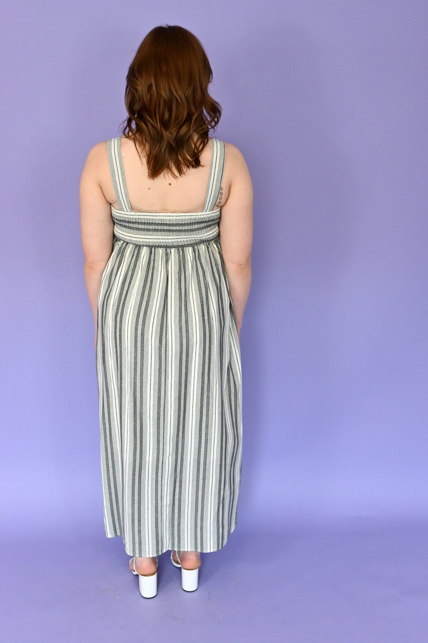Striped Midi Dress (S-3X) sold by Valencia Boutique product image thumbnail 8