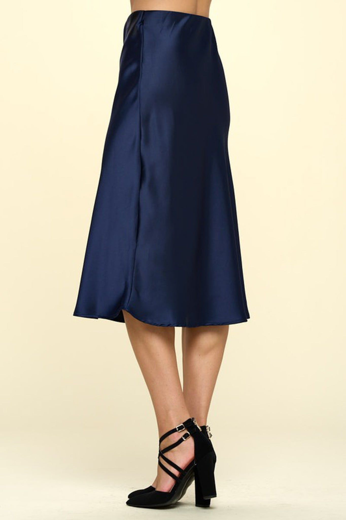 Satin Slip Skirt (S-3X) sold by Valencia Boutique product image thumbnail 8