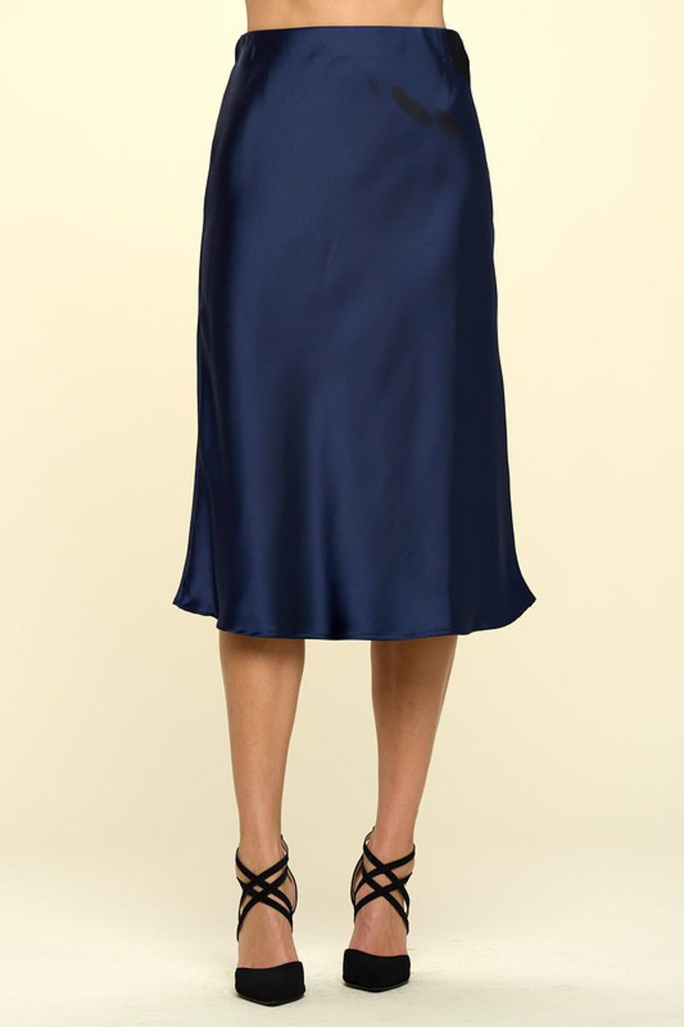Satin Slip Skirt (S-3X) sold by Valencia Boutique product image thumbnail 2