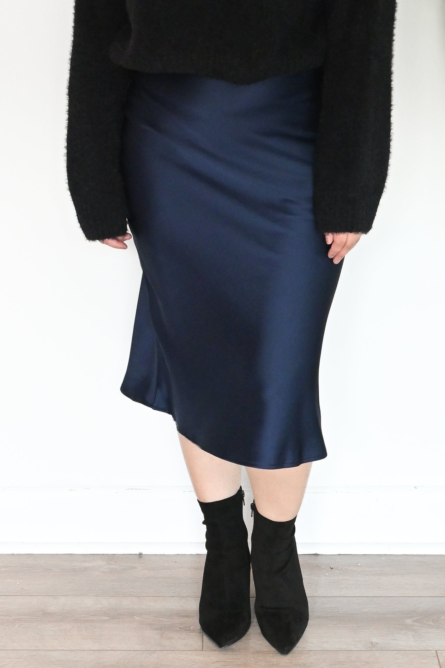 Satin Slip Skirt (S-3X) sold by Valencia Boutique product image thumbnail 5