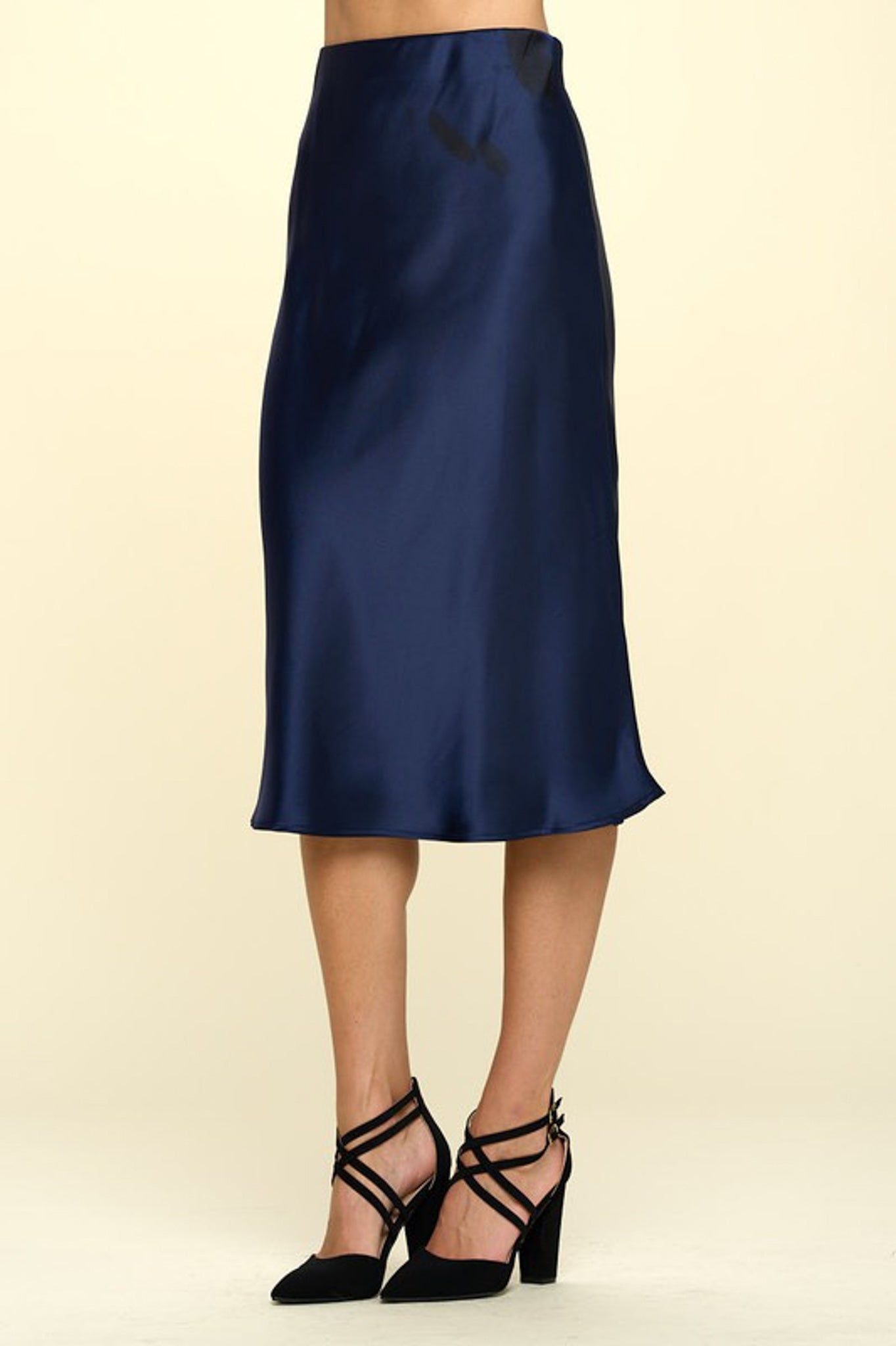 Satin Slip Skirt (S-3X) sold by Valencia Boutique product image thumbnail 9