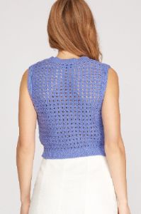 Crochet Tank sold by Valencia Boutique