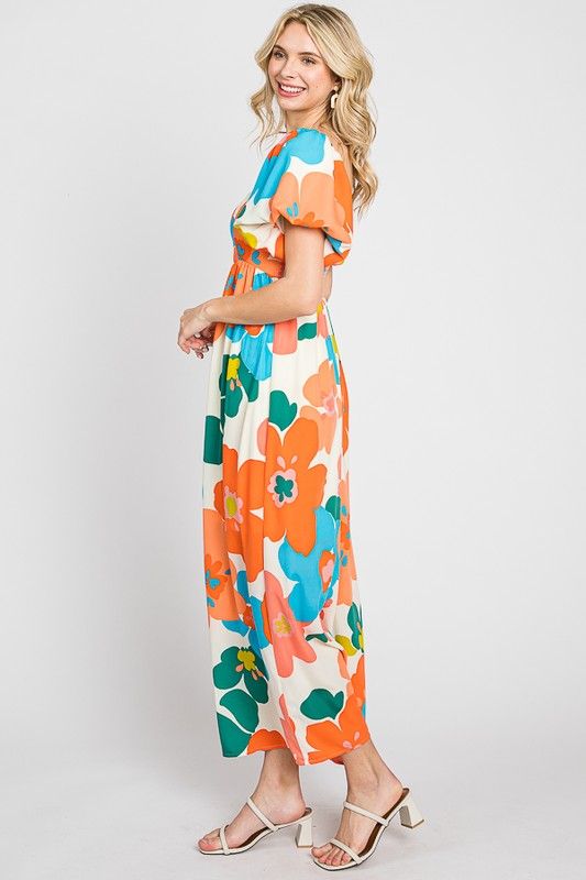 Floral Maxi Dress (S-3X) sold by Valencia Boutique product image thumbnail 6