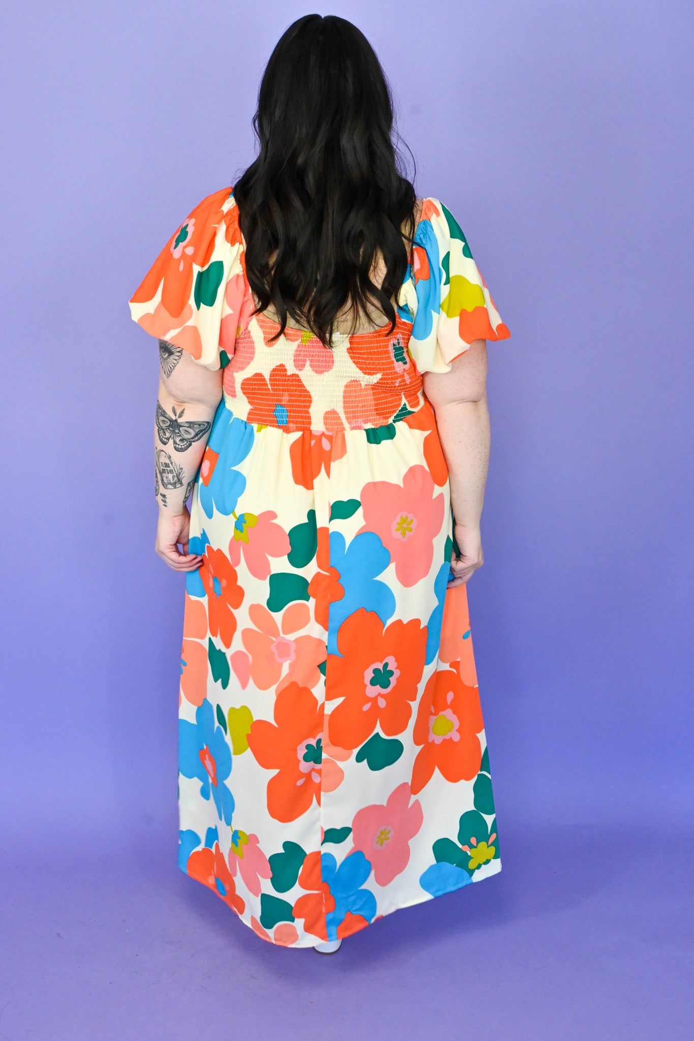 Floral Maxi Dress (S-3X) sold by Valencia Boutique product image thumbnail 3